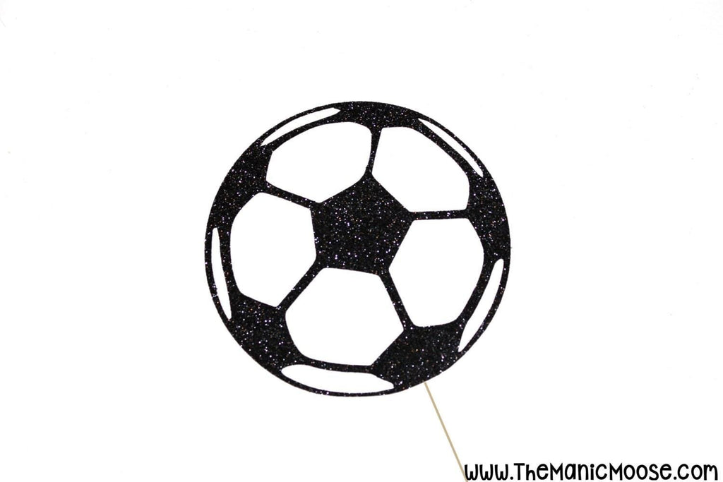 Glitter Soccer Ball Photo Booth Prop