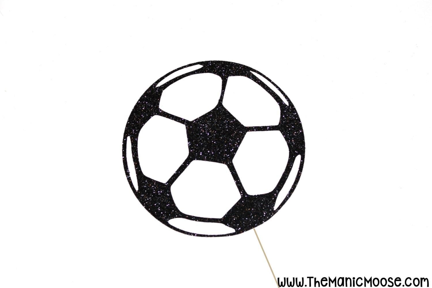 Glitter Soccer Ball Photo Booth Prop