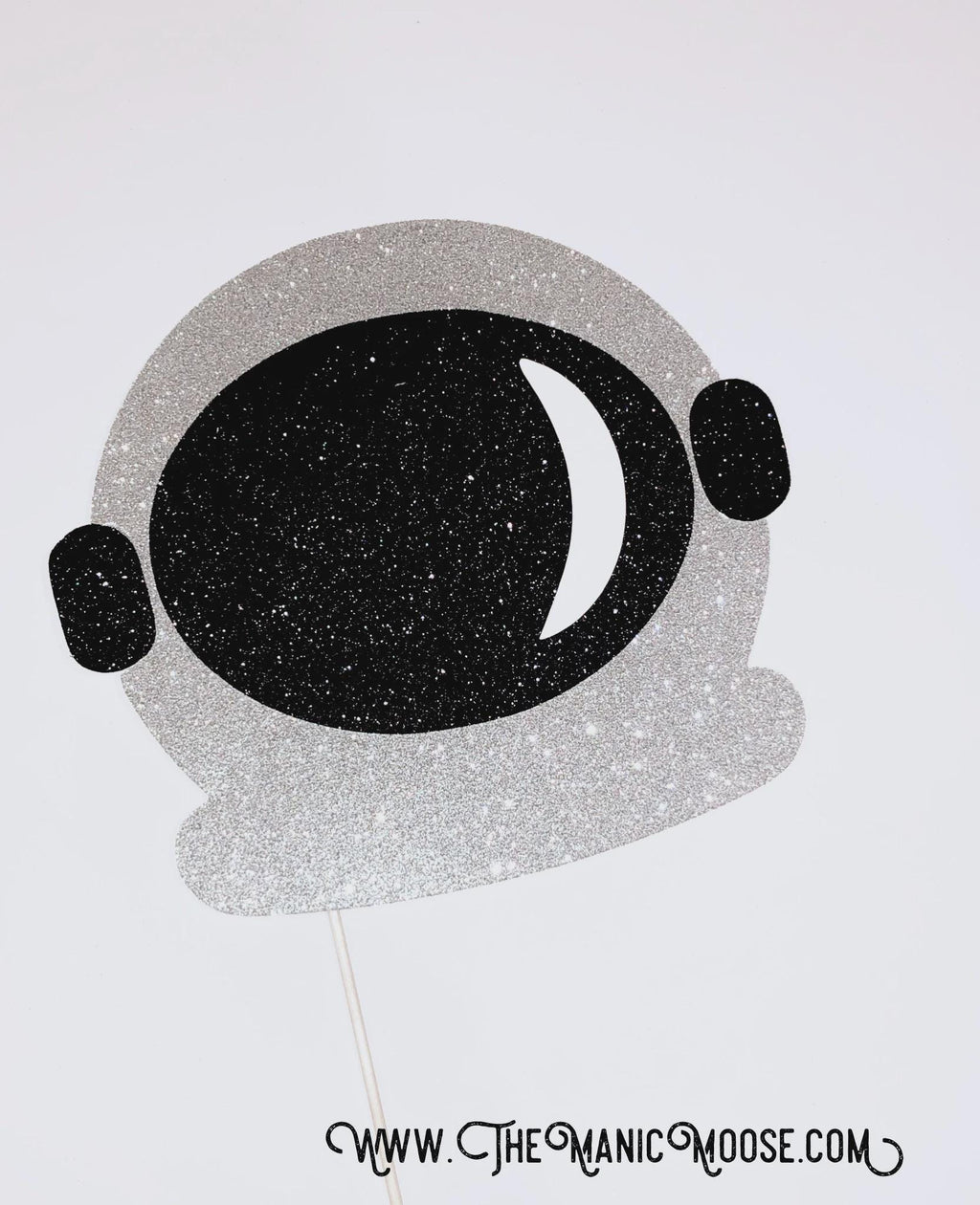 Glitter Astronaut Helmet Photo Booth Prop – Space Party Decoration