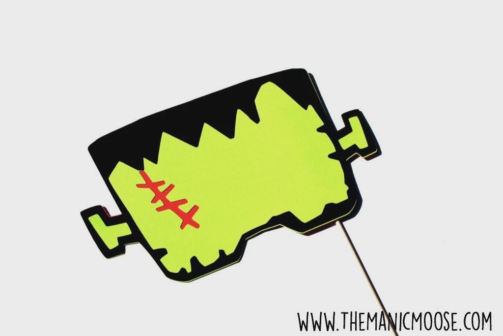 Frankenstein Mask Photo Booth Prop – Halloween Party Decoration