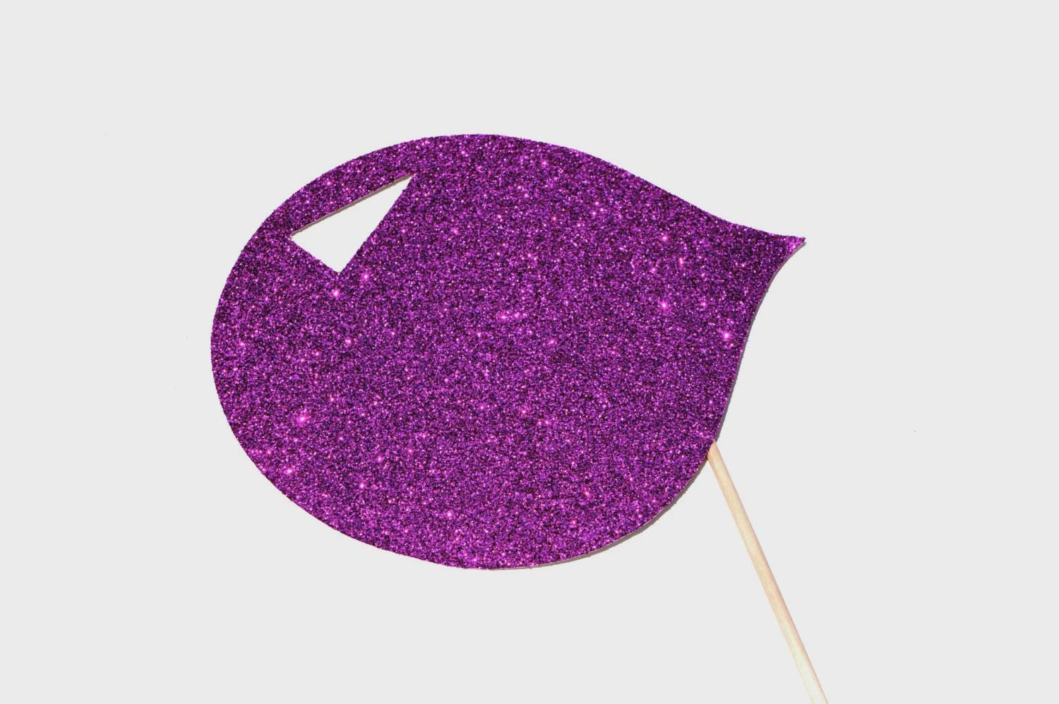 Photo Booth Props - GLITTER Bubblegum - Bubble Gum Bubble on a stick