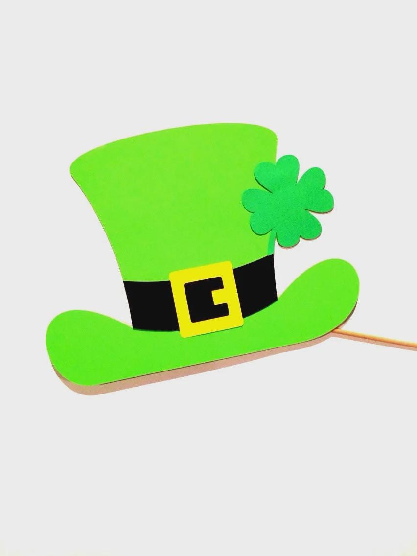St. Patrick's Day Leprechaun Hat Photo Booth Prop