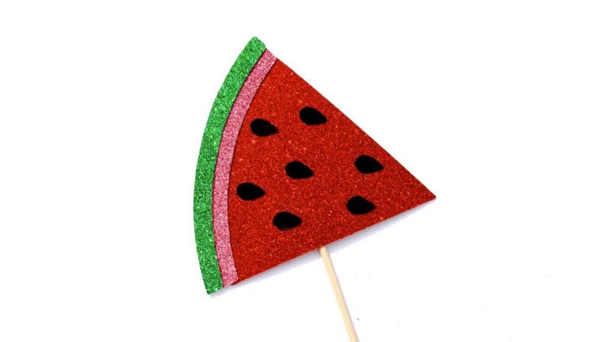 Glitter Watermelon Photo Booth Prop