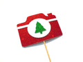 Glitter Christmas Camera Photo Booth Prop – Holiday Party Decoration
