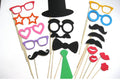 Colorful Photo Booth Props - 18 Piece Party Set