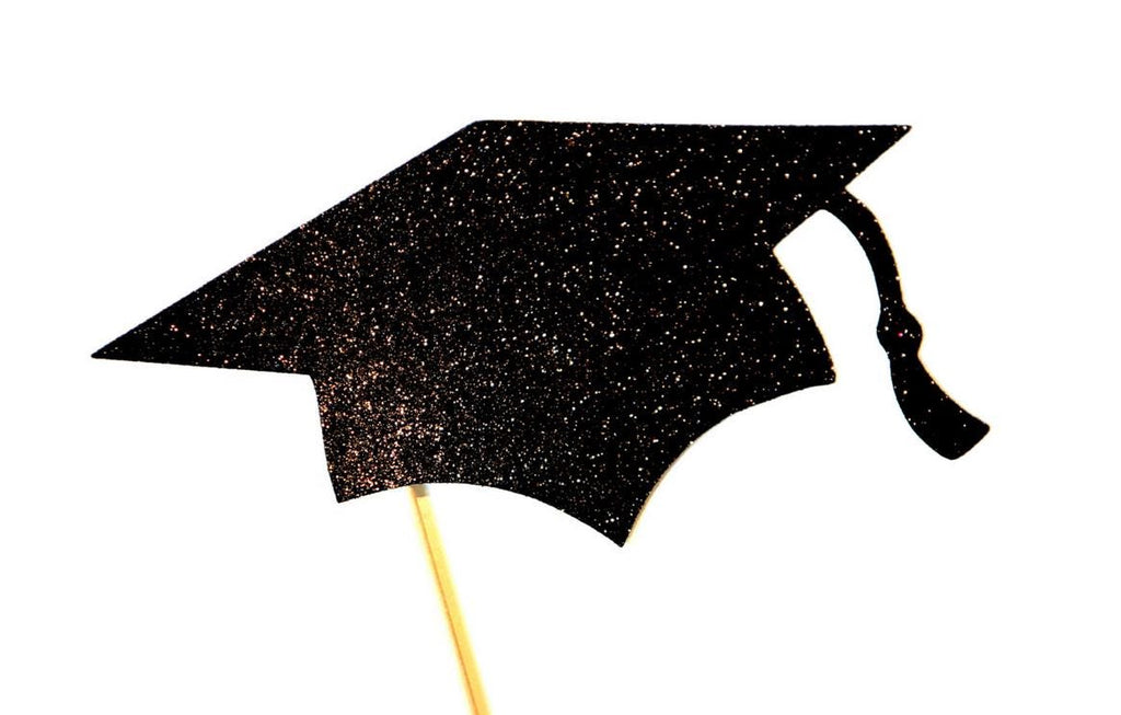 SPARKLE Graduation Cap Photo Booth Prop - Graduations, Parties - You Choose Glitter Color