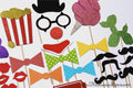 Carnival Photo Booth Props - Glitter Circus Party, 24 Piece Set