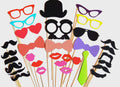 Photo Booth Props - 32 Piece Party Set, Weddings, Birthdays