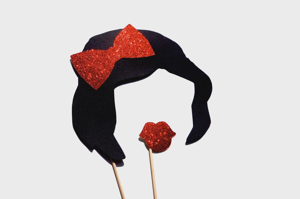 Glitter Princess Photo Booth Props - 2pc Party Set