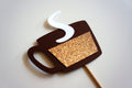 Photo Booth Props - Hot Chocolate, Coffee on a stick - GLITTER Photobooth Props