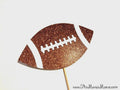 Glitter Football Photo Booth Prop – Super Bowl Party Decoration