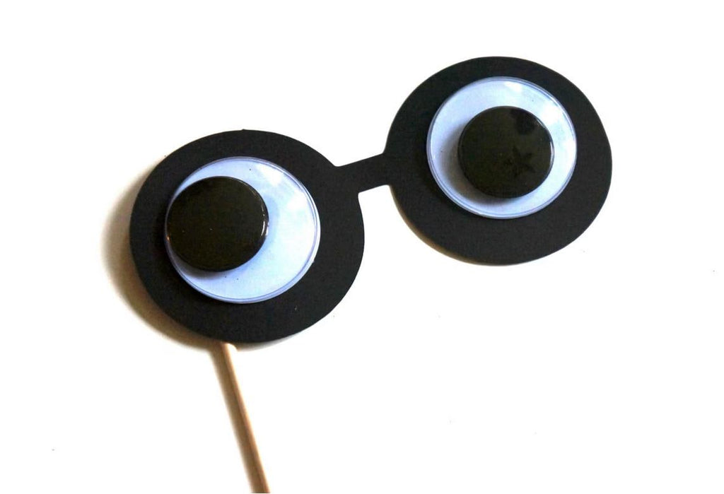 3D Googly Eye Glasses Photo Booth Prop – Moving Eyes on a Stick