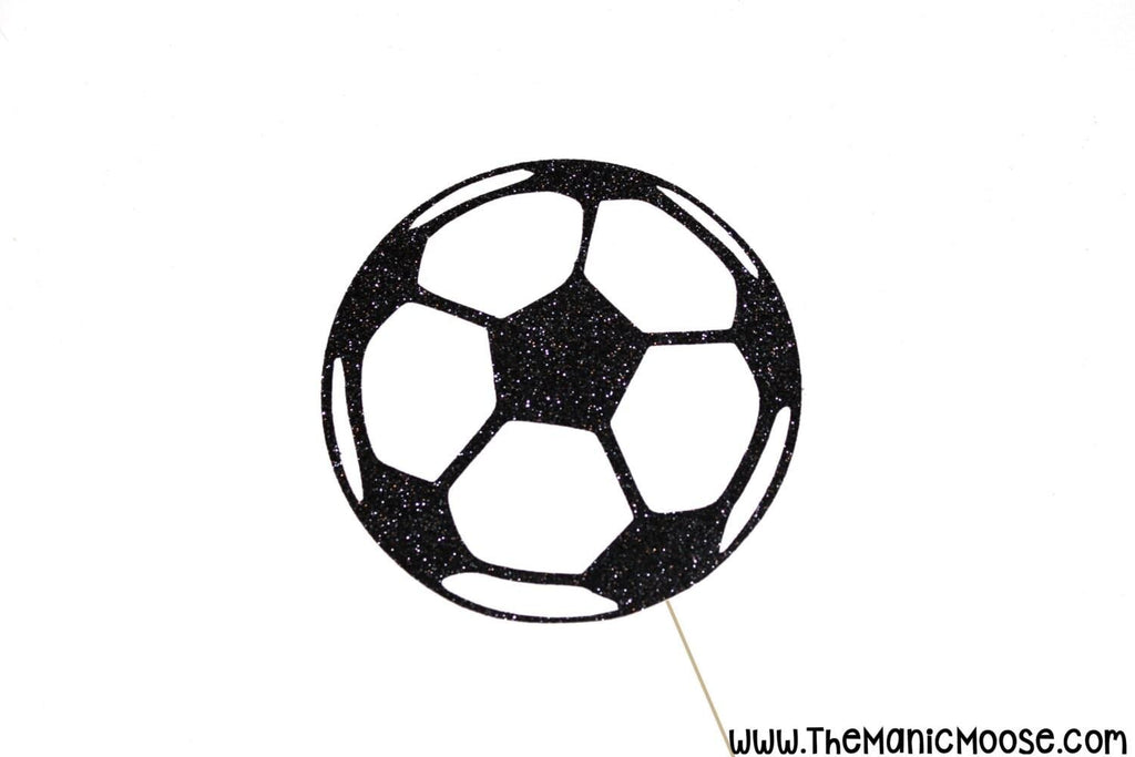 Soccer Photo Booth Prop Set - 10 piece set - Birthdays, Weddings, Parties - GLITTER Photobooth Props