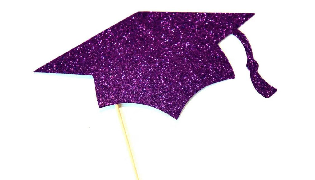 SPARKLE Graduation Cap Photo Booth Prop - Graduations, Parties - You Choose Glitter Color