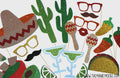 Cinco de Mayo Glitter Photo Booth Props - 22 Piece Set
