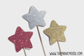 Magic Wand Photo Booth Props - Set of 3 Glitter Wands