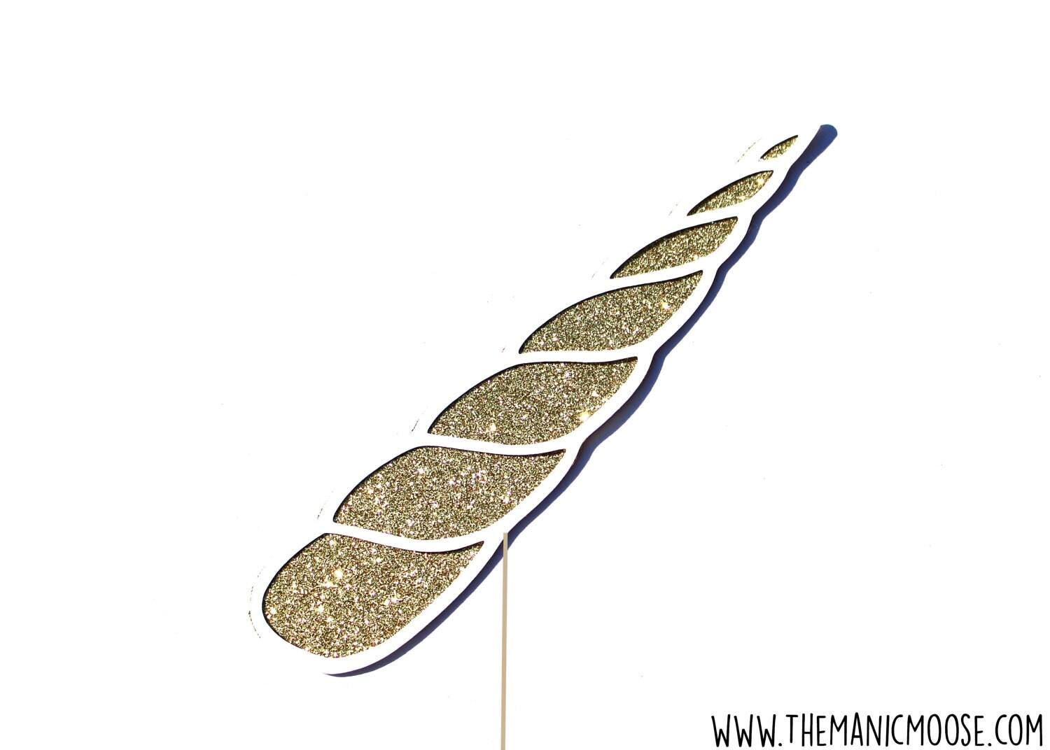 Magical Unicorn Horn ~ Photo Booth Props ~ YOU CHOOSE COLOR - Glitter Photobooth Props
