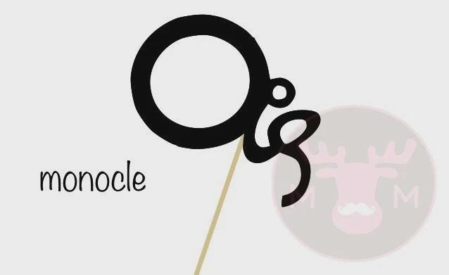 Photo Booth Props - Monocle - Photobooth Props