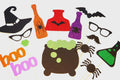 Halloween Photo Booth Props - 15 piece set - GLITTER Photobooth Props - The Spooky Collection
