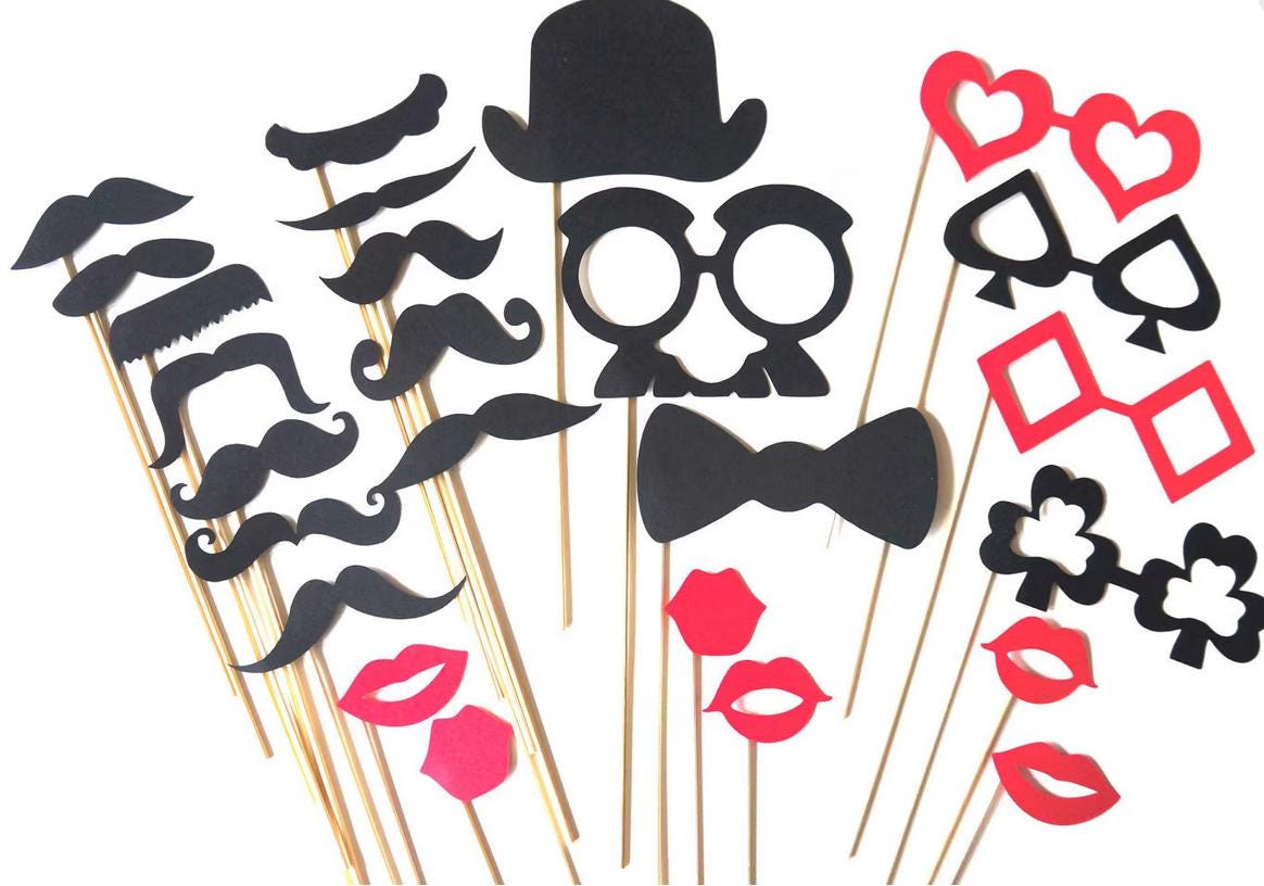The Casino Collection - Set of  25 Photo Booth Props - Photobooth Props - Las Vegas
