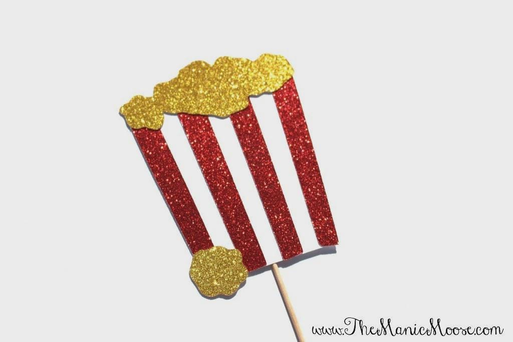 Carnival Photo Booth Props - Glitter Circus Party, 24 Piece Set