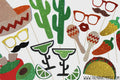 Cinco de Mayo Glitter Photo Booth Props - 22 Piece Set