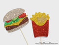 Cheeseburger and Fries Photo Booth Props: Fun Foods Collection