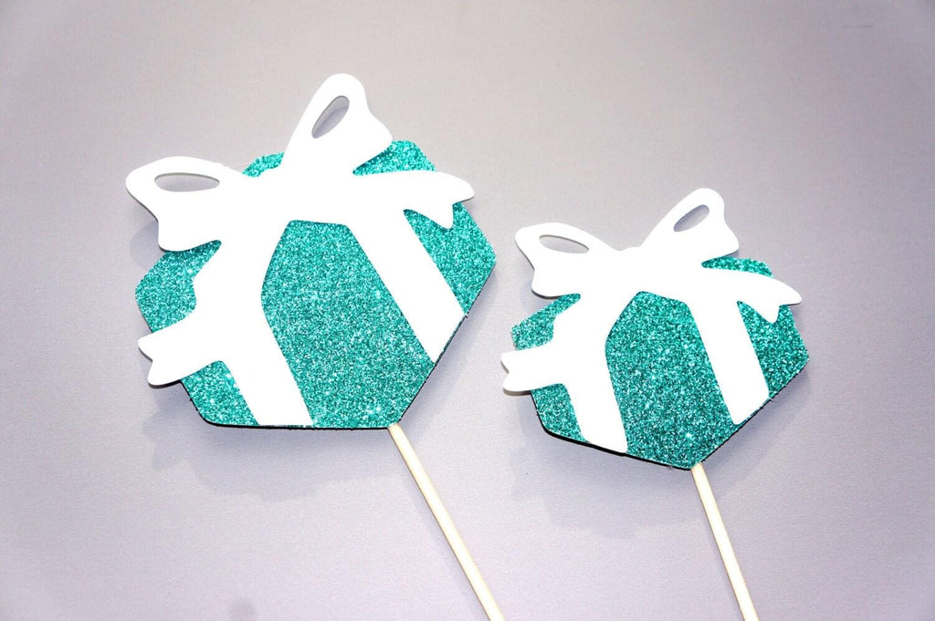 Photo Booth Props - Gift Boxes - You Choose Glitter Color!
