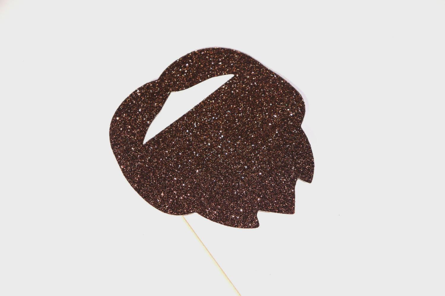 Glitter Beard Photo Booth Prop – Party Decoration