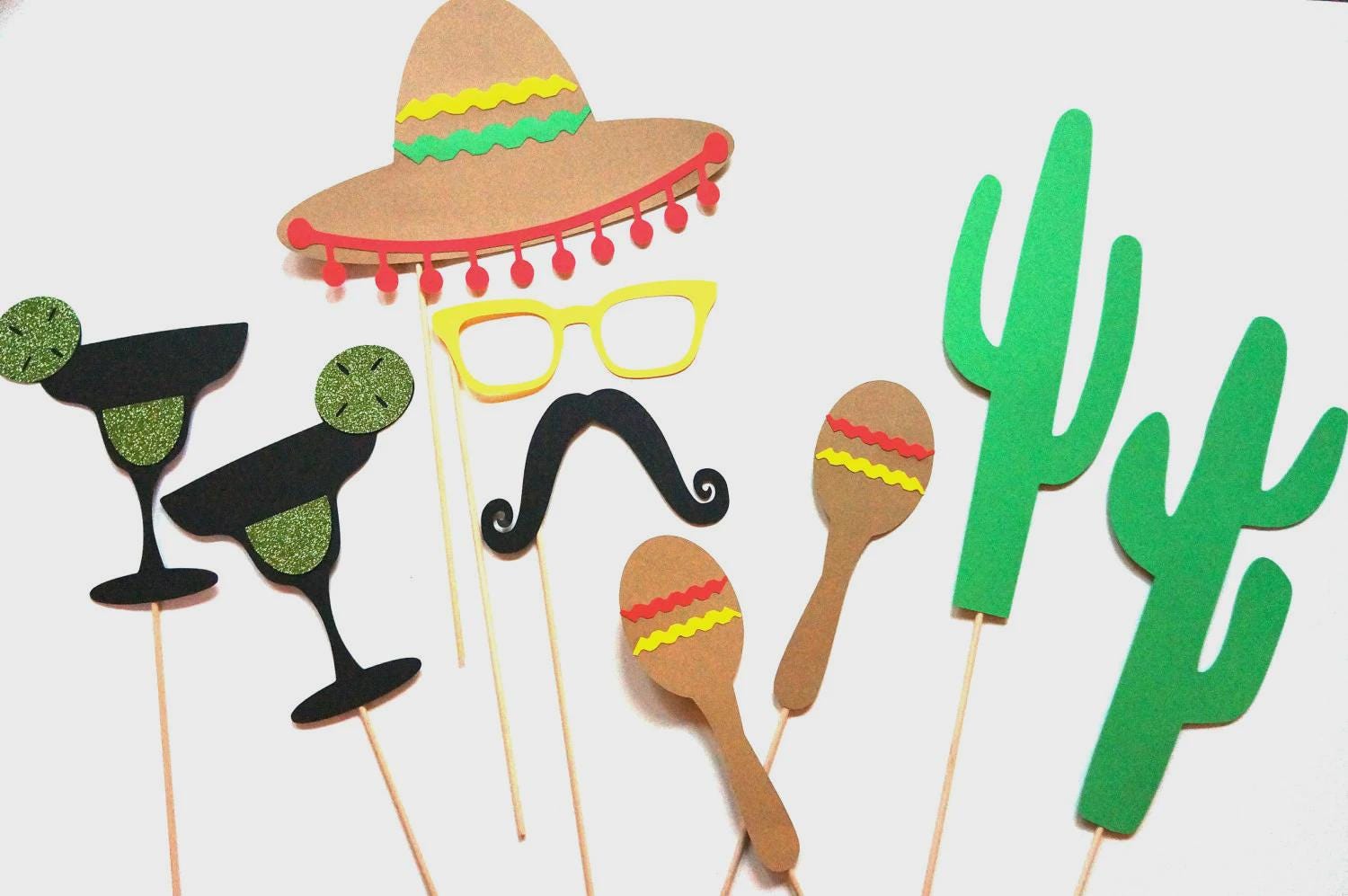 Cinco De Mayo Photo Booth Props: Fiesta Party Set