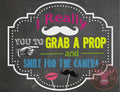 INSTANT DOWNLOAD - Photo Booth Sign - NEON Chalkboard Sign - Weddings, 80's Birthday