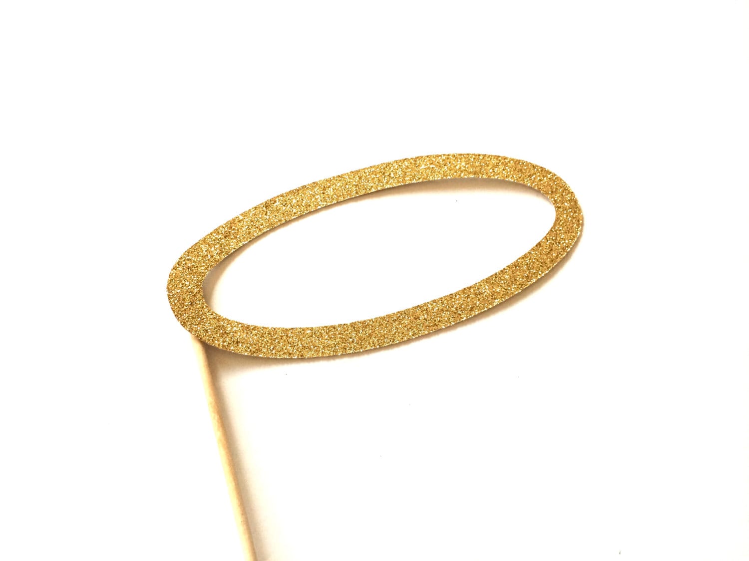 Photo Booth Props - Angel Halo - Gold Glitter Prop - Birthdays, Weddings, Parties, Holidays - Photobooth Props