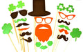 St. Patrick's Day Photo Booth Props - 21 Piece Cardstock Set