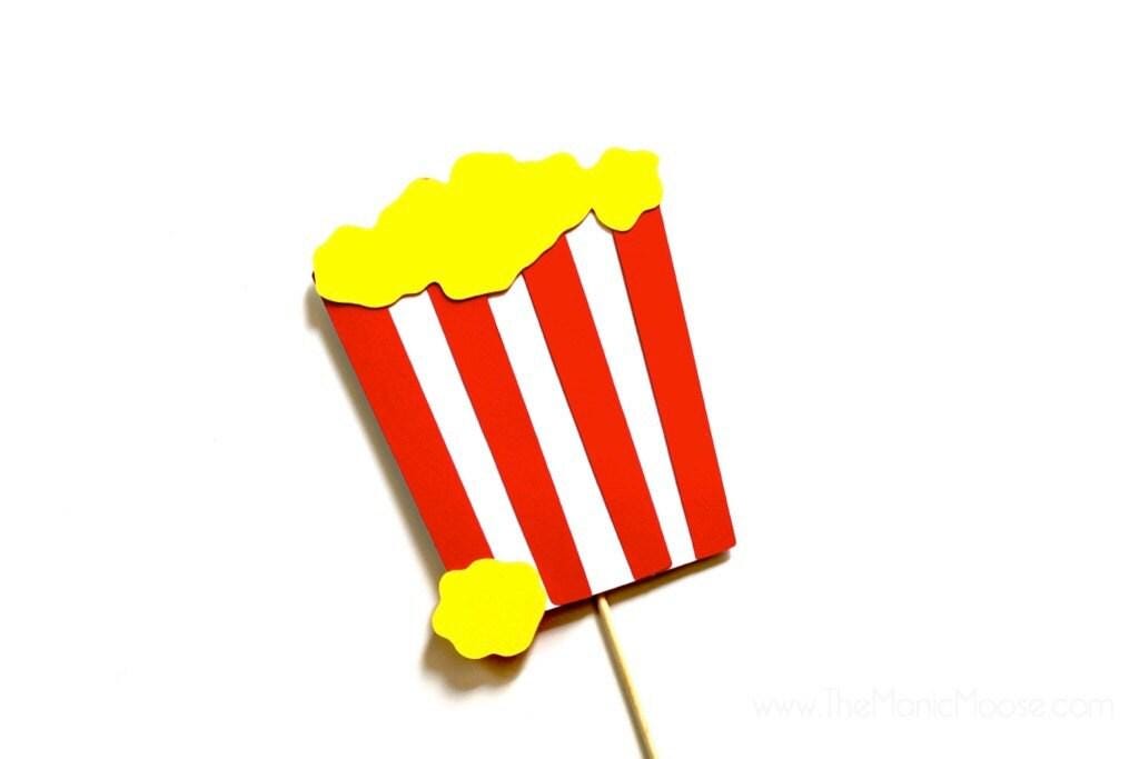 Glitter Popcorn Photo Booth Prop ~ Carnival Party Decor