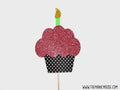 Glitter Cupcake Photo Booth Prop