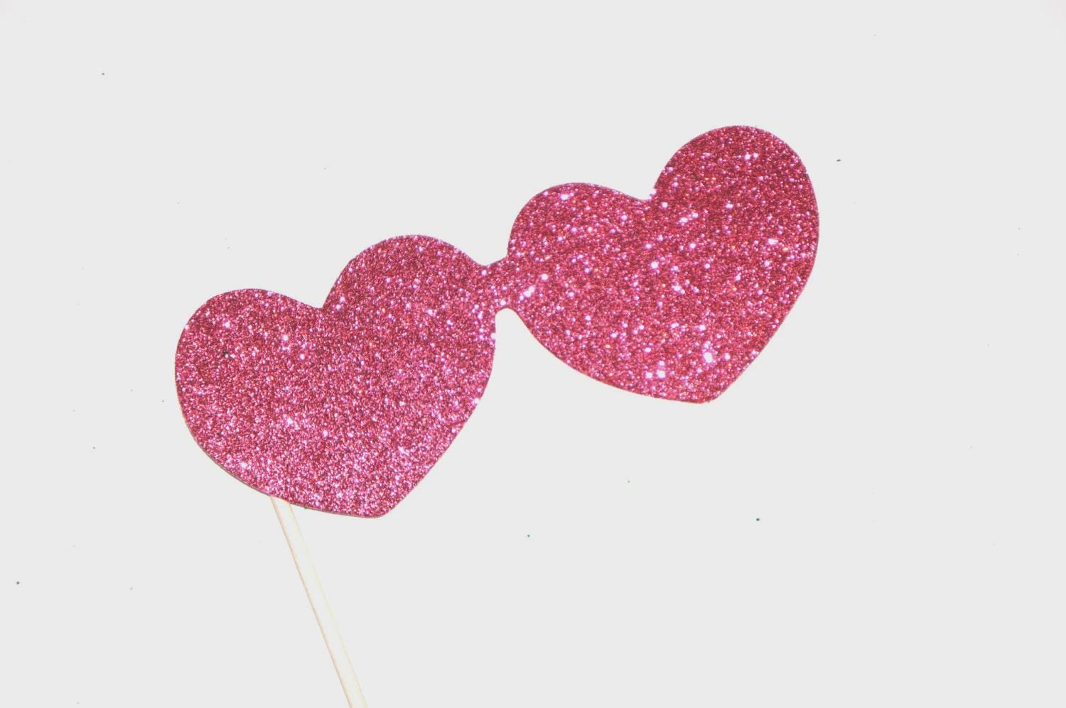 Glitter Heart Glasses Photo Booth Prop – Party Shades
