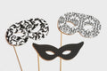 Photo Booth Props - Masquerade Masks - 3 piece set - Birthdays, Weddings, Parties - Photobooth Props