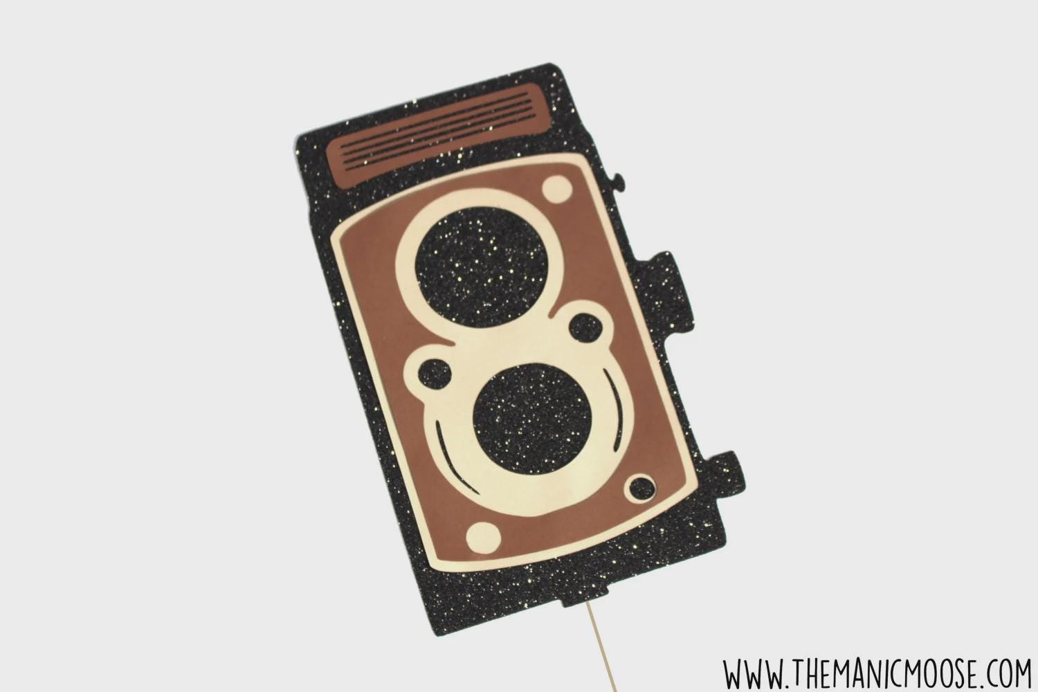 Glitter Camera Photo Booth Prop - Vintage Wedding Decor