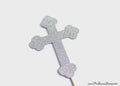 Photo Booth Props ~ Glitter Cross ~ You Choose Color ~ Baptism, Confirmation, First Communion