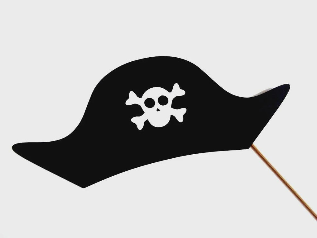 Pirate Photo Booth Props - Hat, Bandana, Eye Patch, Sword - Party Decorations