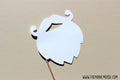 Santa Beard Photo Booth Prop ~ White Cardstock Beard